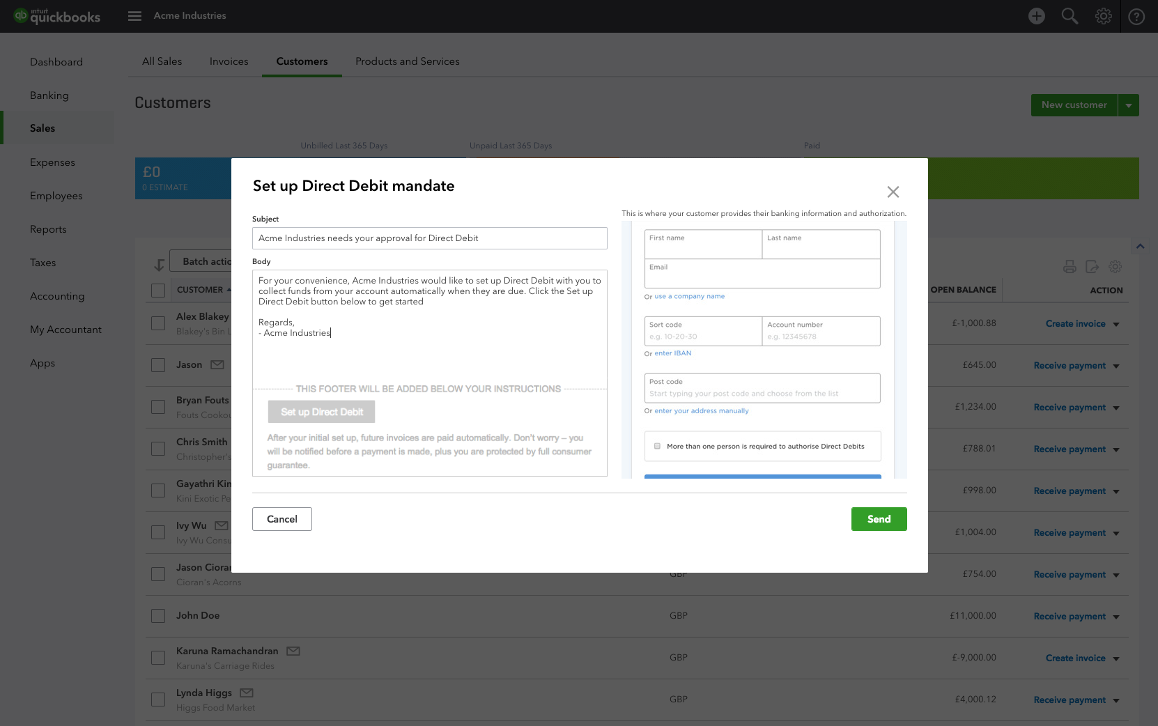 GoCardless for QuickBooks